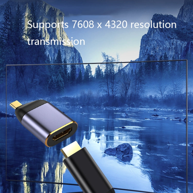 Rynx | Type-C Female to HDMI Male 8K Converter, Style: 8K-002