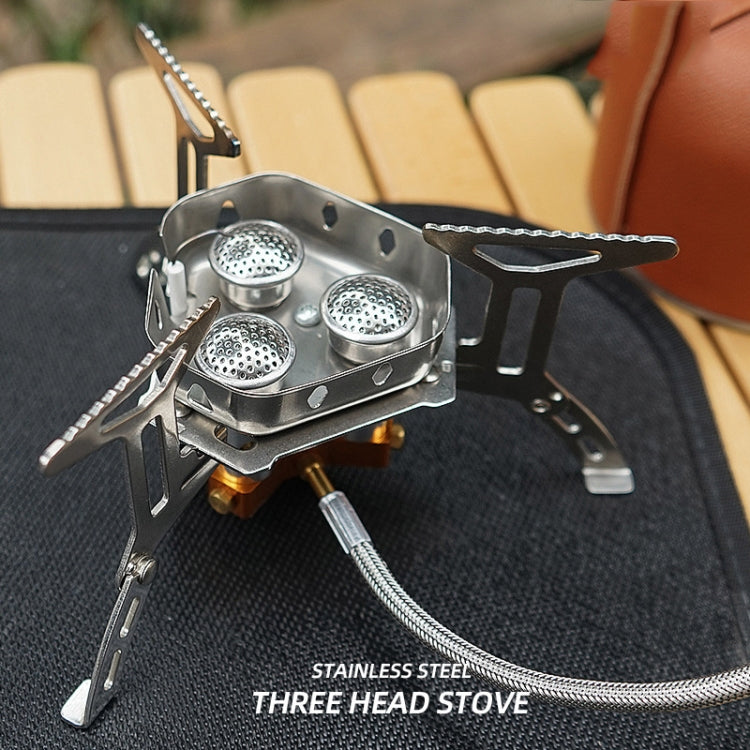 Rynx | Outdoor Portable Three-Head Stove Camping Windproof Stove