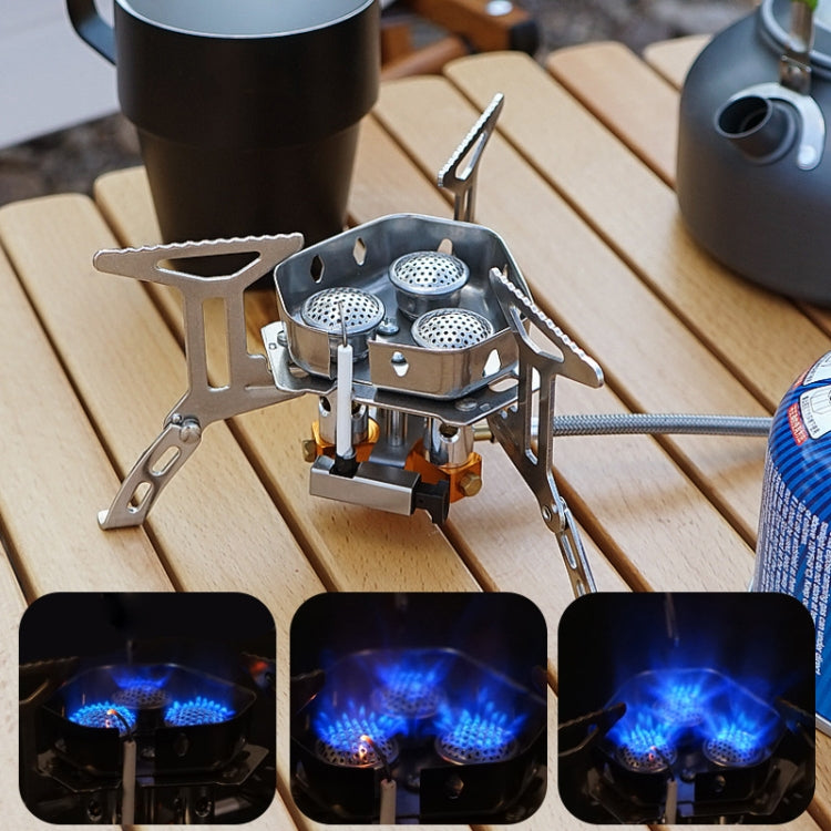Rynx | Outdoor Portable Three-Head Stove Camping Windproof Stove