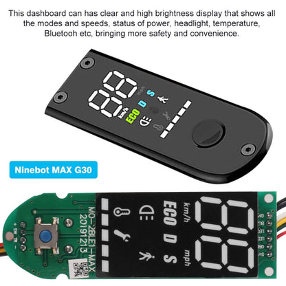 Rynx | Electric Scooter Digital Display Instrument For Ninebot MAX G30(Controller+Instrument+Cover)