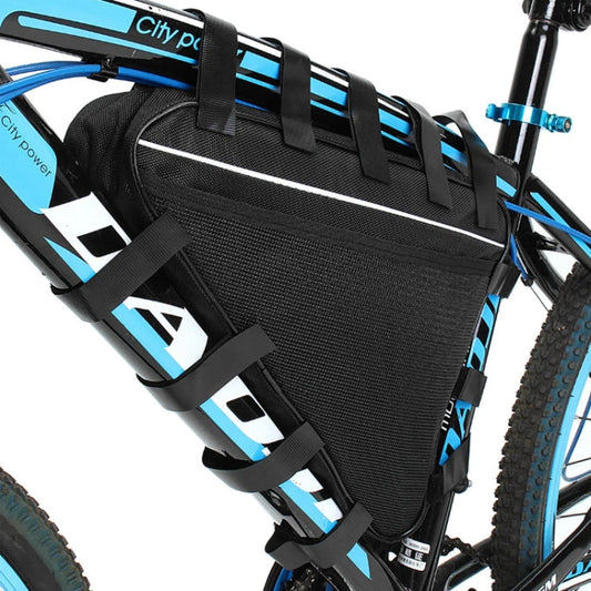Rynx | 693-1 Mountain Bike Battery Pouch Large Capacity Storage Bag, Size: 39x34x26x8cm(Black)