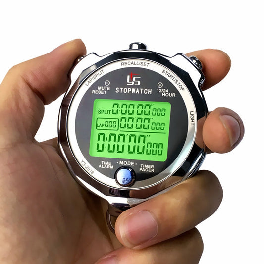 Rynx | YS Running Training Stopwatch Timer Metal Luminous Stopwatch, Style: One Hundred Memory