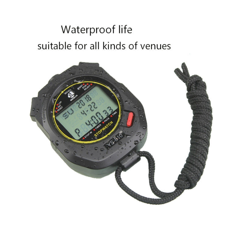 Rynx | YS Electronic Stopwatch Timer Training Running Watch, Style: YS-860 60 Memories (Black)