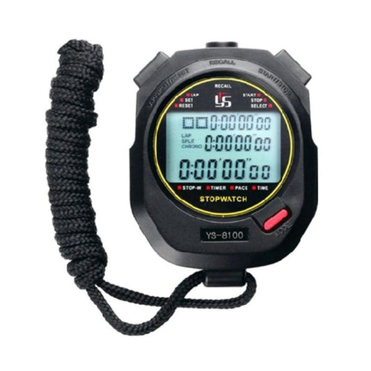 Rynx | YS Electronic Stopwatch Timer Training Running Watch, Style: YS-8100 100 Memories (Black)