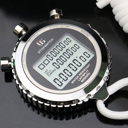 Rynx | YS Metal Stopwatch 3 Rows Display Running Training Electronic Timers, Style: YS-530 30 Memories