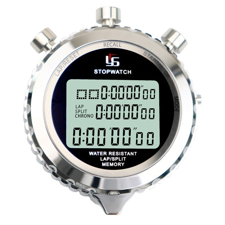 Rynx | YS Metal Stopwatch 3 Rows Display Running Training Electronic Timers, Style: YS-560 60 Memories
