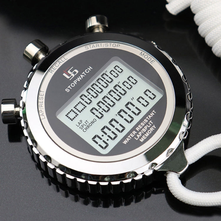 Rynx | YS Metal Stopwatch 3 Rows Display Running Training Electronic Timers, Style: YS-5120 120 Memories