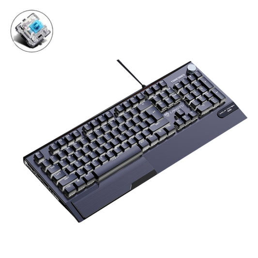 Rynx | LANGTU K1000 104 Keys Illuminated Wired Keyboard, Cable Length: 1.5 m (Black Green Shaft White Light)