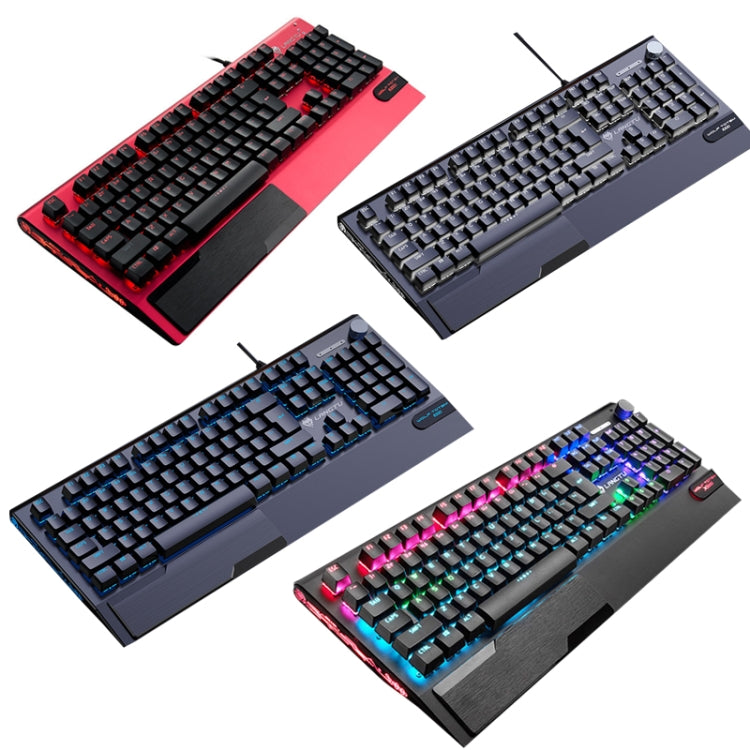 Rynx | LANGTU K1000 104 Keys Gaming Illuminated USB Handheld Wired Keyboard, Cable Length: 1.5m (Red Green Shaft)