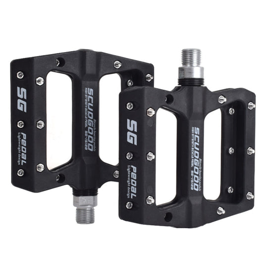 Rynx | FMFXTR Mountain Bicycle Pedal Nylon Fiber Bearing Non-Slip Pedal(SG-12B Black)