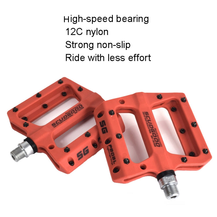 Rynx | FMFXTR Mountain Bicycle Pedal Nylon Fiber Bearing Non-Slip Pedal(SG-12B Black)