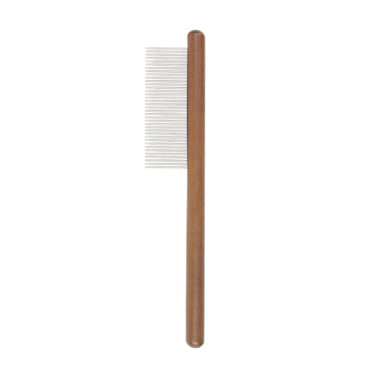 Cat Dog Solid Wood Comb for Removing Floating Hairs Pet Care Grooming Flea Comb(F)