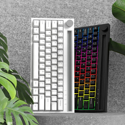 Rynx | Ajazz K620T 62 Keys Bluetooth Wireless Dual Mode Mechanical Keyboard, Style: Pink Shaft (White)