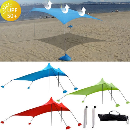Rynx | Outdoor Beach Lycra Canopy Camping Tent Sunshade Fishing Tent, Size: 210x160x150cm(Blue)
