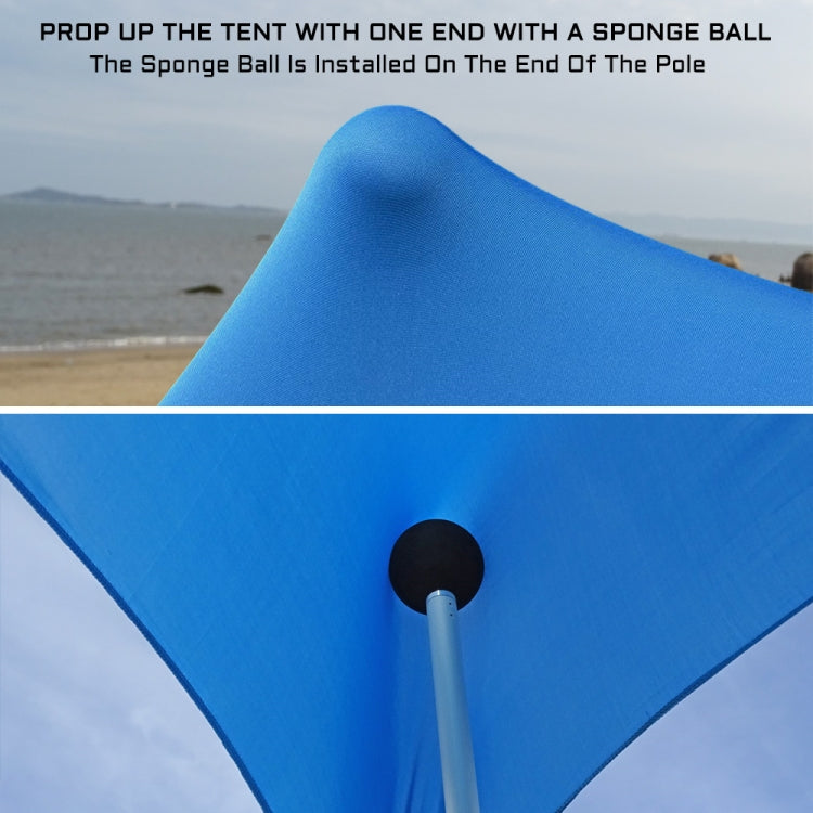 Rynx | Outdoor Beach Lycra Canopy Camping Tent Sunshade Fishing Tent, Size: 210x160x150cm(Blue)