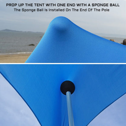 Rynx | Outdoor Beach Lycra Canopy Camping Tent Sunshade Fishing Tent, Size: 210x160x150cm(Blue)