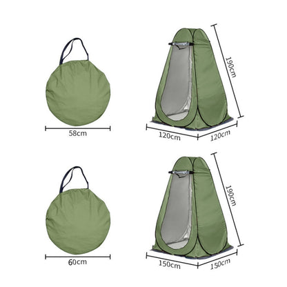 Rynx | Outdoor Camping Toilet Changing Tent Automatic Shower Bathing Tent, Style: Double Person(Blue)