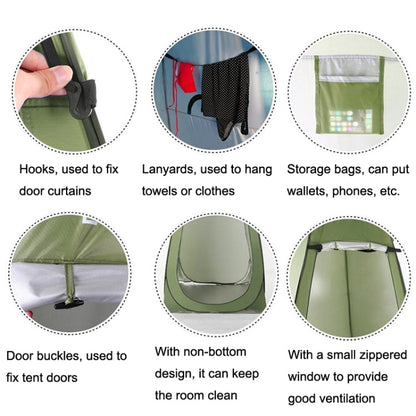 Rynx | Outdoor Camping Toilet Changing Tent Automatic Shower Bathing Tent, Style: Double Person(Blue)