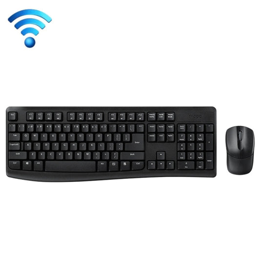 Rynx | Rapoo X1800PRO 104 Key Waterproof Multimedia Wireless Keyboard Mouse Set (Black)