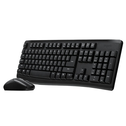Rynx | Rapoo X1800PRO 104 Key Waterproof Multimedia Wireless Keyboard Mouse Set (Black)