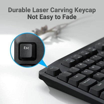 Rynx | Rapoo X1800PRO 104 Key Waterproof Multimedia Wireless Keyboard Mouse Set (Black)