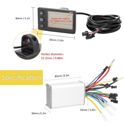 Rynx | S866 A Type Electric Bicycle Universal Electric Bicycle Dashboard Set ,Specification: 36V / 48V