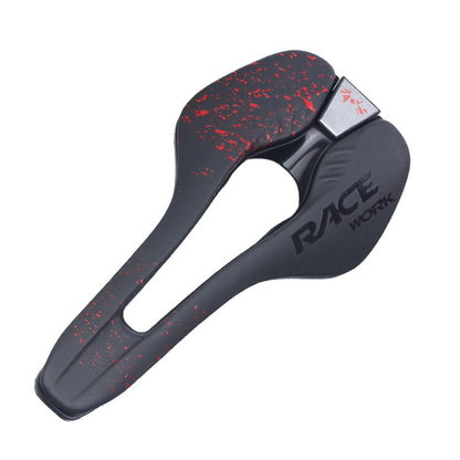 Rynx | RACEWORK RK068 Mountain Bike Microfiber Leather Seat Cushion(Red)