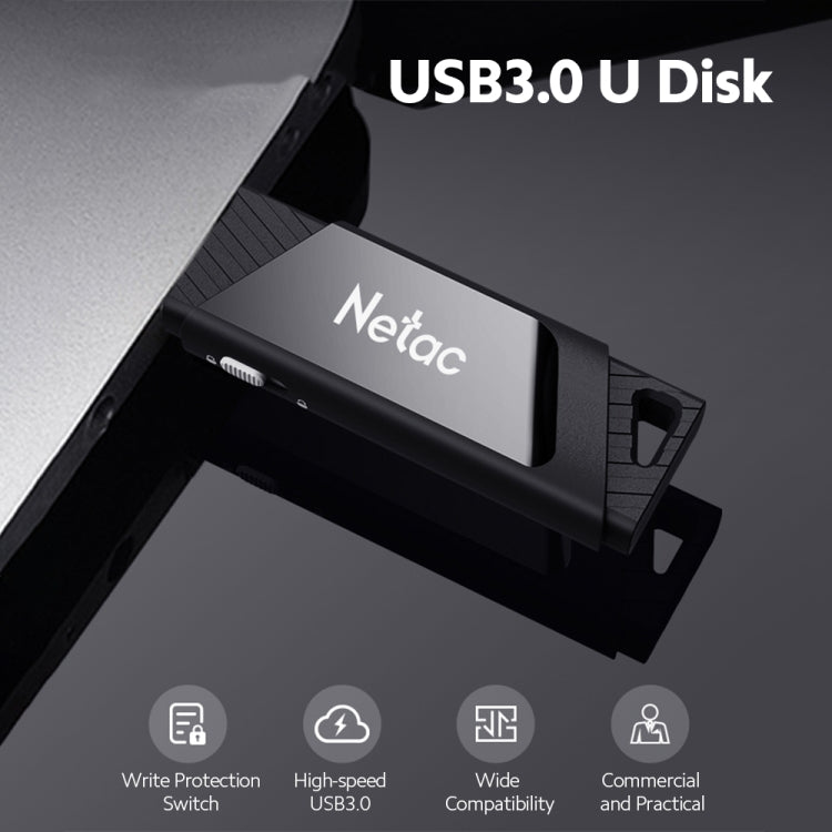 Rynx | Netac U336 Protection with Lock Car High-Speed USB Flash Drives, Capacity: 32GB