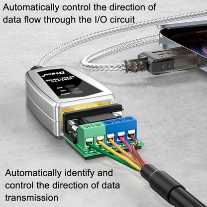 Rynx | DTECH DT-5119 0.5 m USB to RS485/422 Industrial Converter Serial Line Communication Adapter