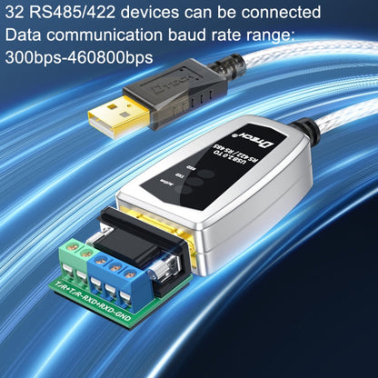 Rynx | DTECH DT-5119 0.5 m USB to RS485/422 Industrial Converter Serial Line Communication Adapter