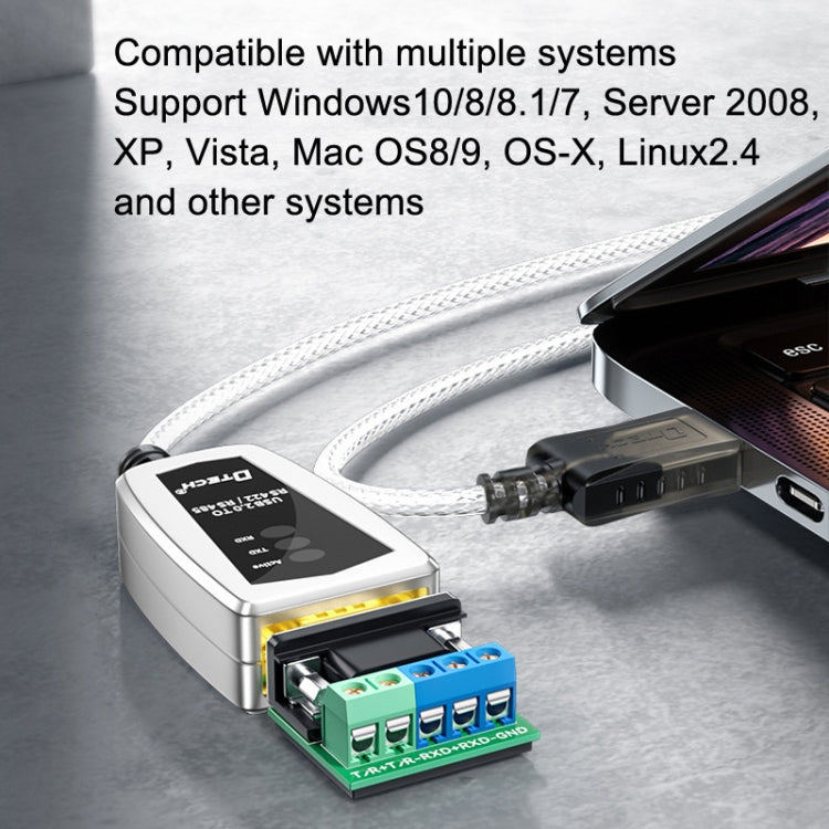 Rynx | DTECH DT-5119 0.5 m USB to RS485/422 Industrial Converter Serial Line Communication Adapter