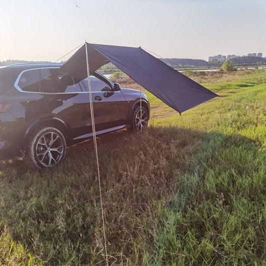 Rynx | Outdoor Picnic Camping Tent On The Side Of The Car Rain-proof Sunshade Canopy 200x440cm(Black)