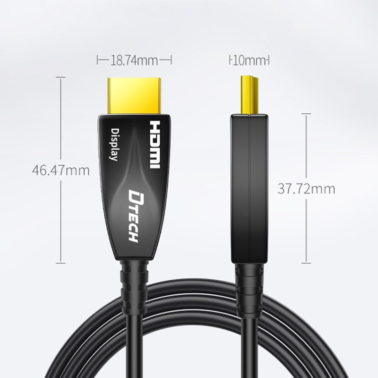 Rynx | DTECH HDMI 2.0 Version fiber optic line 4K 60Hz large screen television engineering cabling, length: 5m