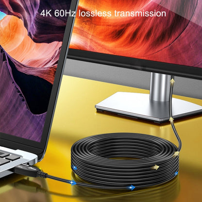 Rynx | DTECH HDMI 2.0 Version Fiber Optic Cable 4K 60Hz Large Screen TV Engineers Cabling, Length: 25m