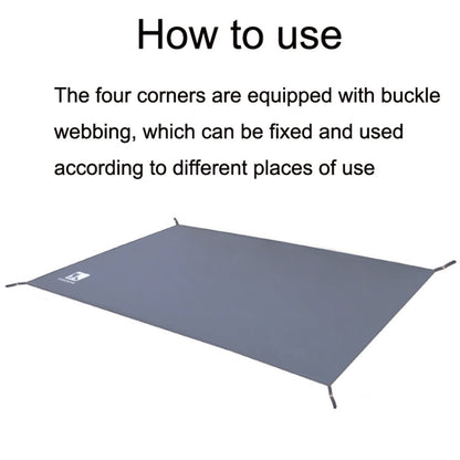 Rynx | Outdoor Tent Mats Thickened Oxford Cloth Waterproof Picnic Mat, Size: 210x210cm(Black)