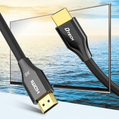 Rynx | DTECH HDMI 8K 60Hz HD Fiber Optic Cable TV Display Projector Extension Cable 2m