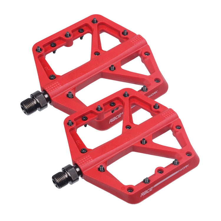 Rynx | RACEWORK RK66 Mountain Bike Nylon Fiber Pedals(Red)
