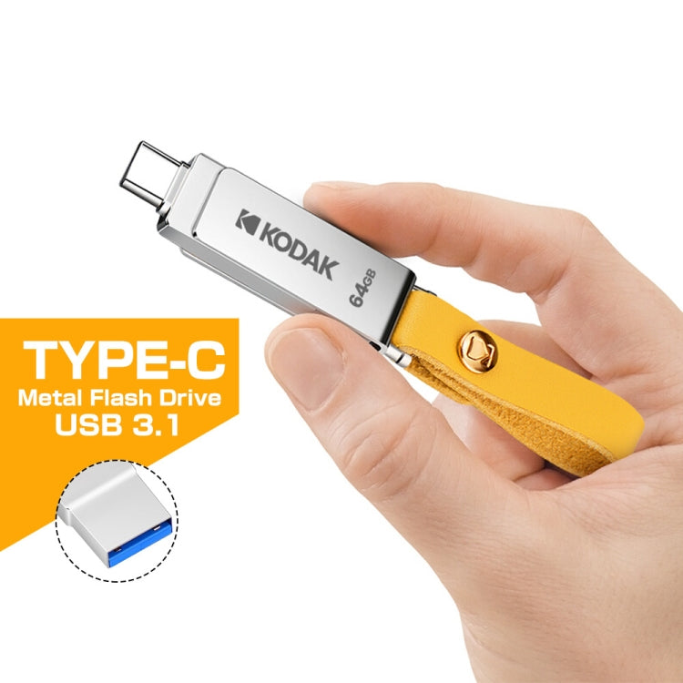 Rynx | Kodak K243C 2 In 1 Type-C/USB-C + USB3.1 High-Speed Transfer U-Disk, Capacity: 128GB