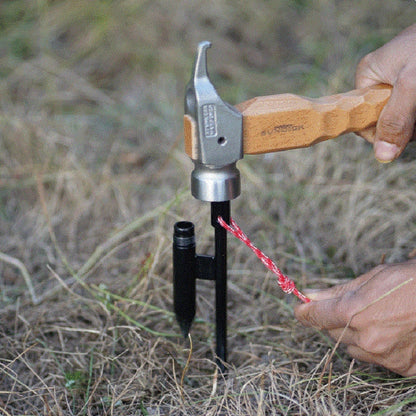 Rynx | Outdoor Camping Telescopic Double Hook Folding Light Stand(Green)