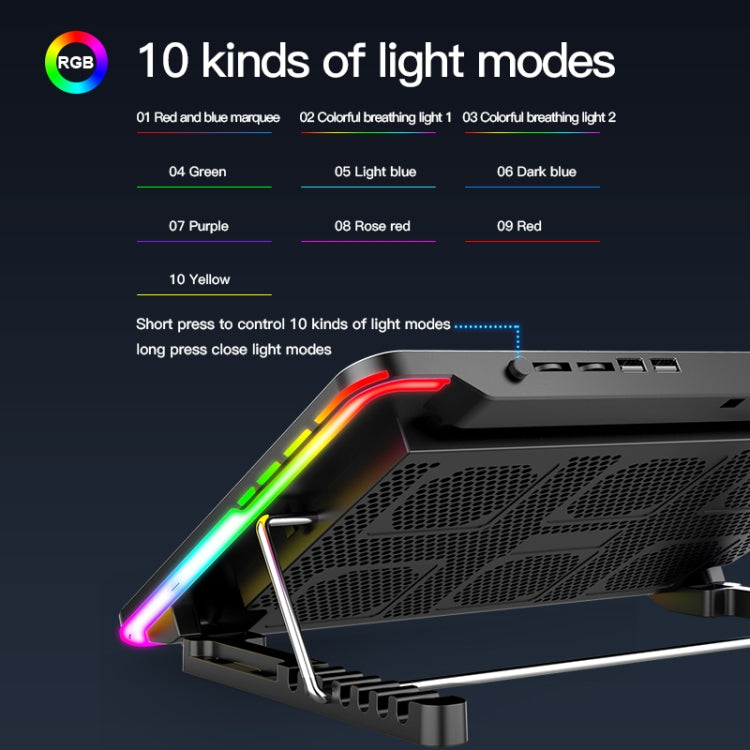 Rynx | CoolCold F5 Laptop Radiator Holder Office Desk Adjustable Laptop Cooler, Style: Fantasy Edition