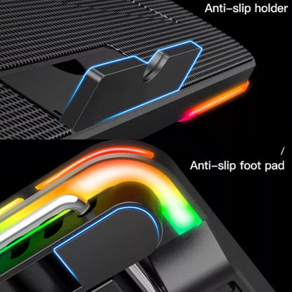 Rynx | CoolCold F5 Laptop Radiator Holder Office Desk Adjustable Laptop Cooler, Style: Fantasy Edition
