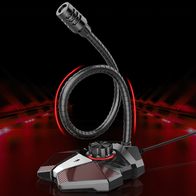 Rynx | 3.5mm JK omnidirectional microphone with built-in sound card Flexible gaming microphone