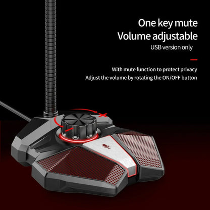 Rynx | 3.5mm JK omnidirectional microphone with built-in sound card Flexible gaming microphone