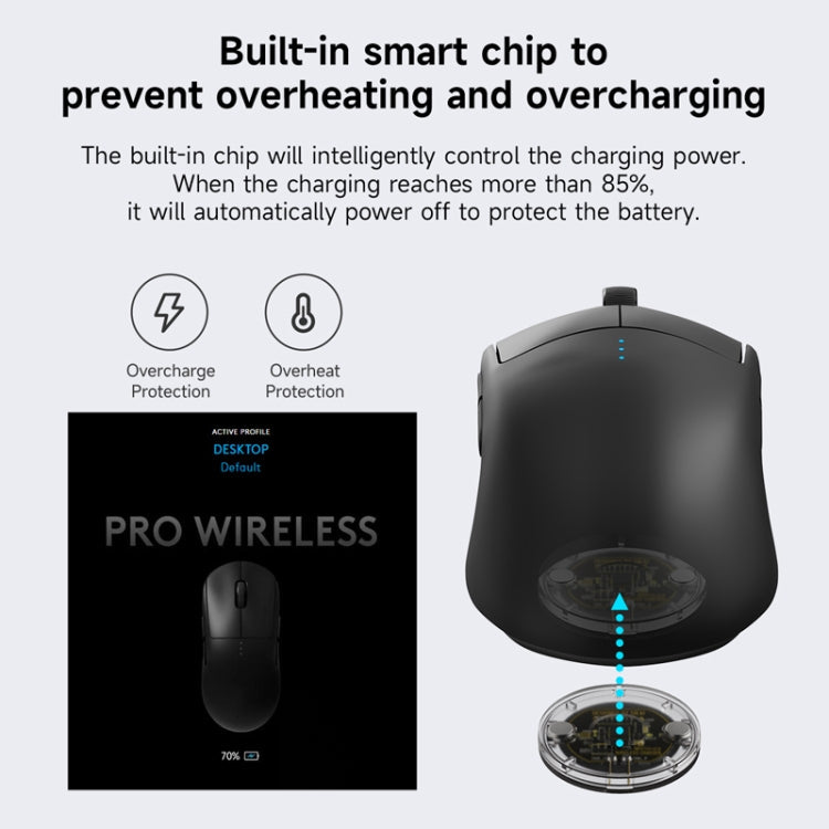 Rynx | For Logitech G502 / G703 / G403 / G903 / GPW / GPW2 Mouse Wireless Charging Module Black