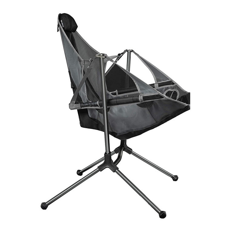 Rynx | LT32004 Outdoor Portable Folding Rocking Chair(Grey)