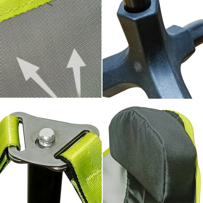 Rynx | LT32004 Outdoor Portable Folding Rocking Chair(Grey)