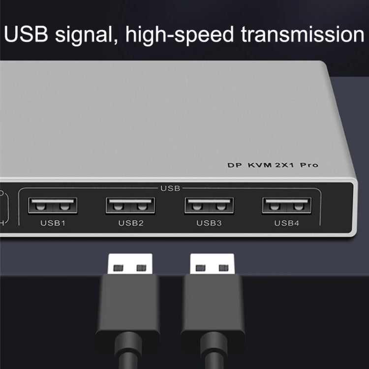 Rynx | 4K KYSW59 60HZ DP USB KVM Switch 2-in-1 Computer Sharing Device