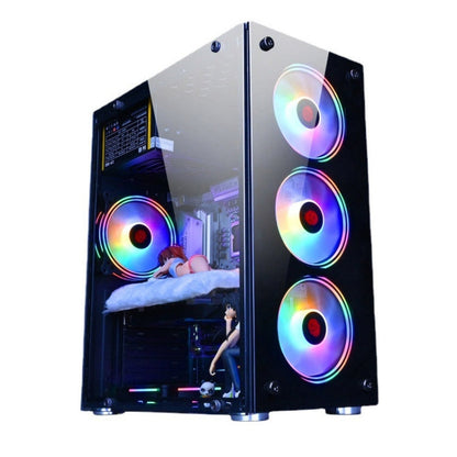 Rynx | Computer CPU RGB glowing cooler 4 fans + remote control