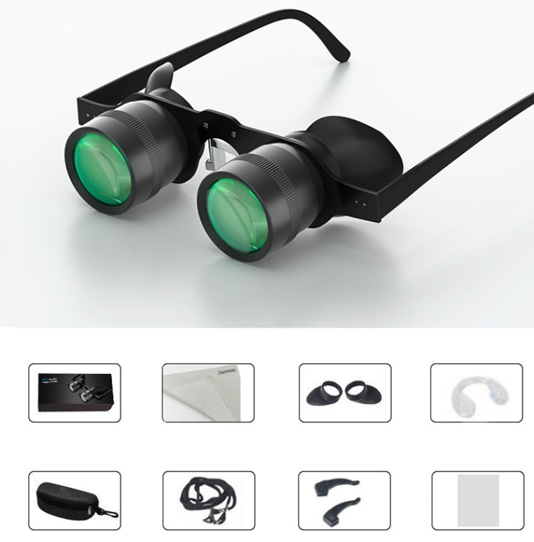 Rynx | D-1548 10x HD Adjustable Focus Fishing Binoculars,Spec: With Red Polarised Lens