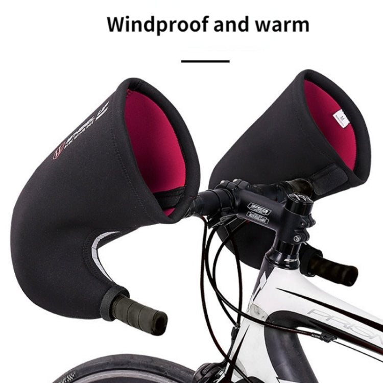 Rynx | WHEEL UP Winter Bike Handlebar Gloves Bicycle Bar Thermal Mittens,Style: Road Bike Reflective